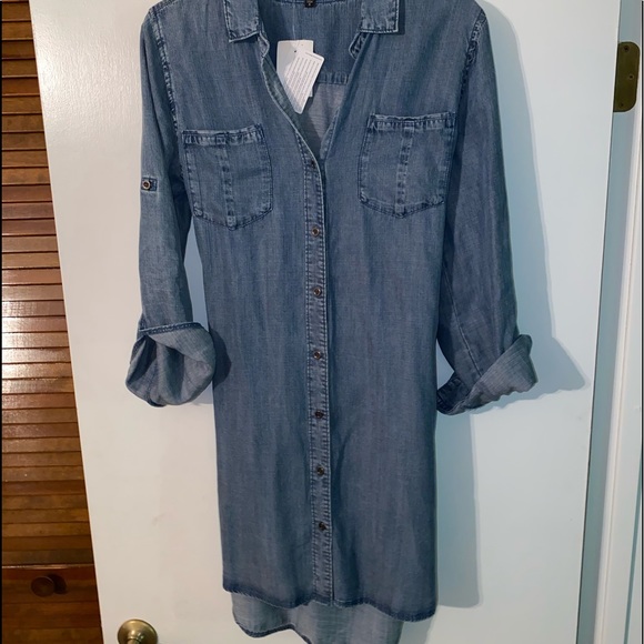 Jean Dress with Pockets size Small NWT - Picture 1 of 5